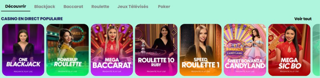 Samba Slots Casino jeux live